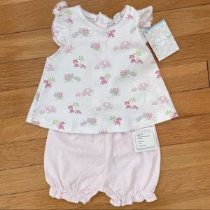 Two Piece Matching Set Bummies & Shirt NWT